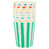 Mixed Stripe <br> Cups (8pc)